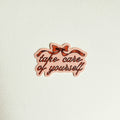 take care sticker