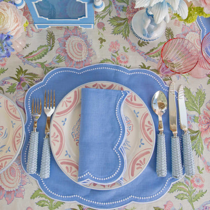 Blue Rattan Cutlery (5 Piece)