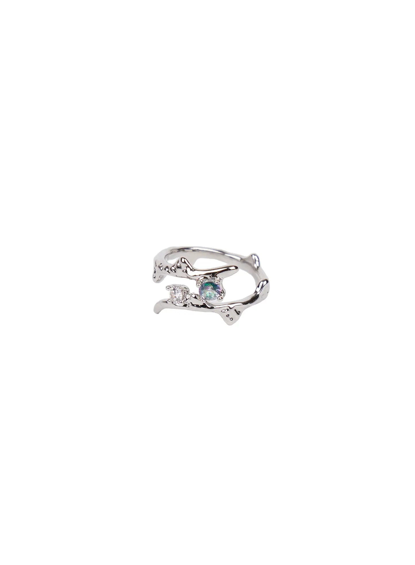 Blue Cubic Ring CA508