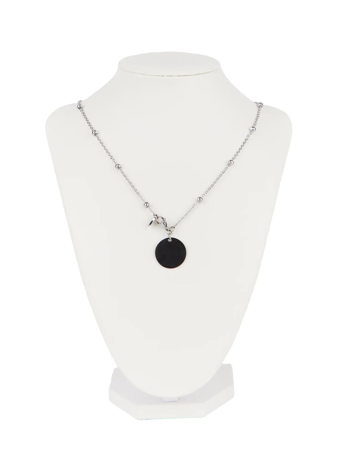 Circle Pendant Ball Chain Necklace CJ515