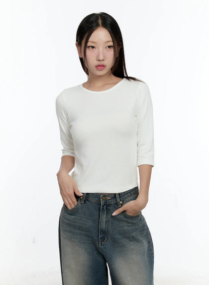 Basic 3/4 Sleeve Top CS517