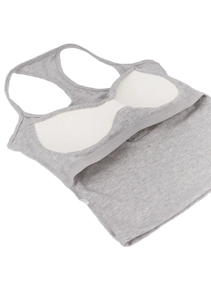 Buttoned Crop Sleeveless Top CM525