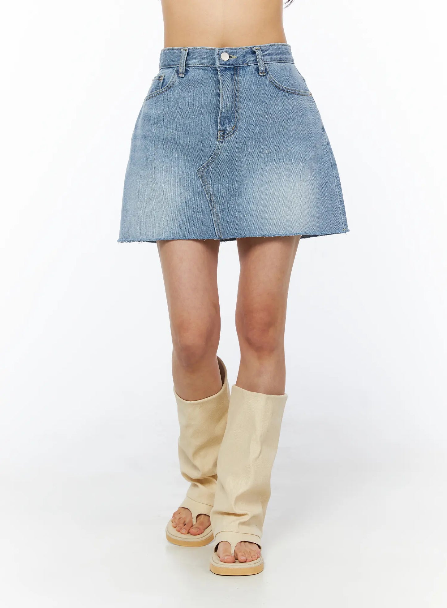 Casual Denim Mini Skirt CU522