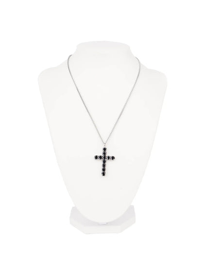 Black Cross Necklace CJ523