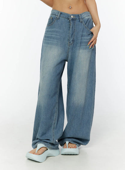 Aela Summer Wide Leg Jeans CY521