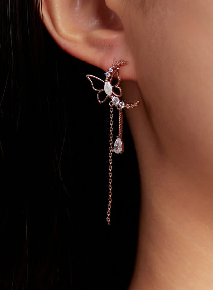 Butterfly Chain Earrings IO527