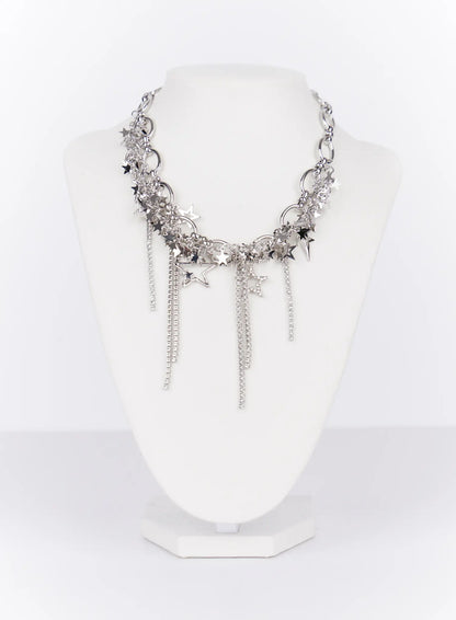 Chunky Starlit Chain Necklace IO527