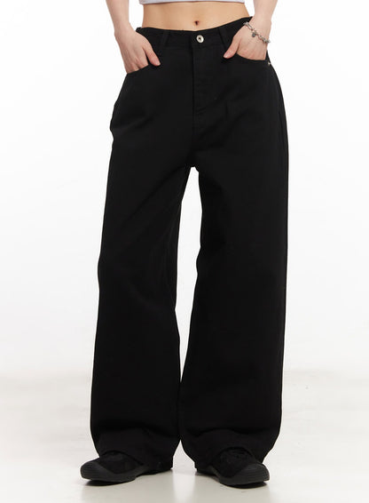 Classic Cotton Wide-Leg Pants CA516