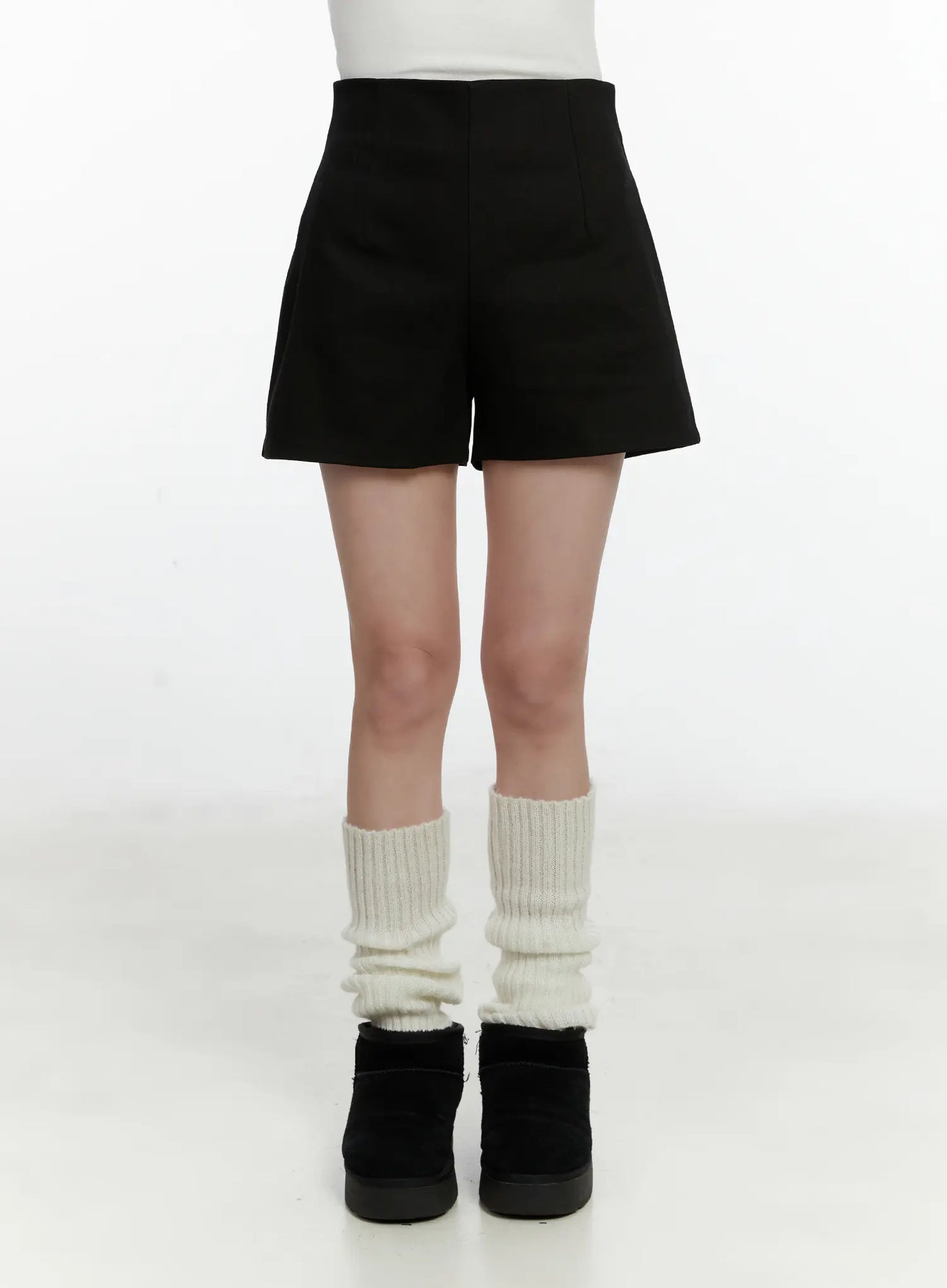 Classic High-Waist Cotton Short F502