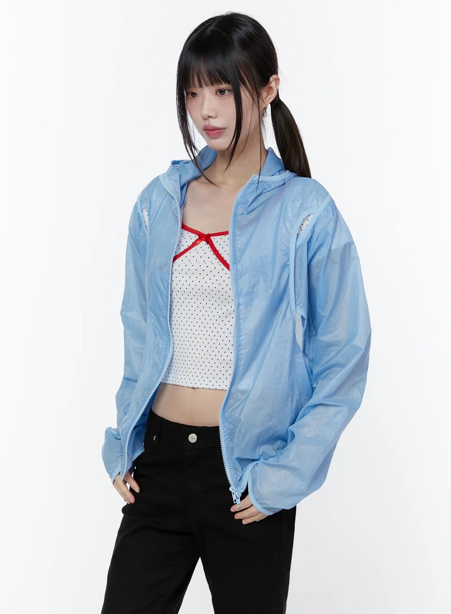 Chic Zip-Up Windbreaker Jacket CU508