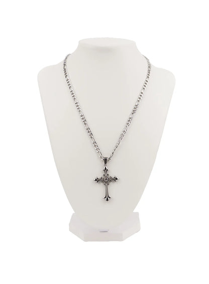 Chunky Chain Cross Necklace CM505