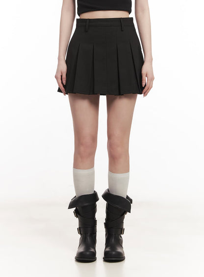 Classic Pleated Mini Skirt CM518