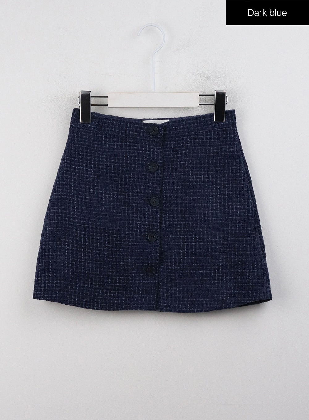 Checkered Buttoned Mini Skirt CJ408
