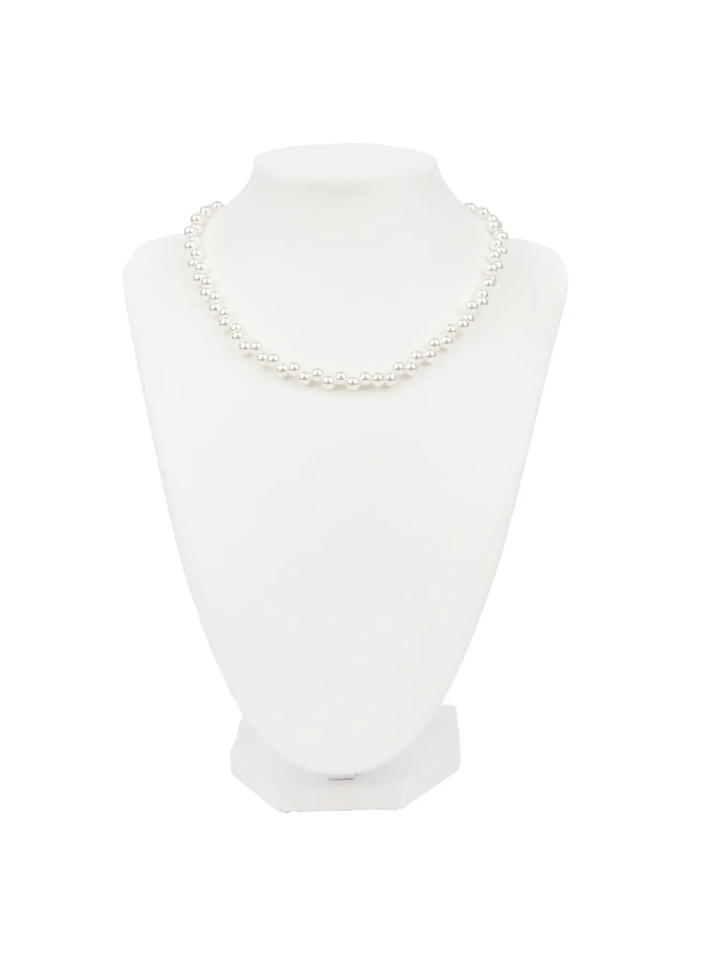 Asymmetric Faux Pearl Necklace CA508