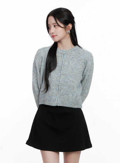 Classic Round Neck Knit Cardigan CS519