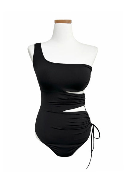 Asymmetric Strappy One Piece Swimsuit IY514