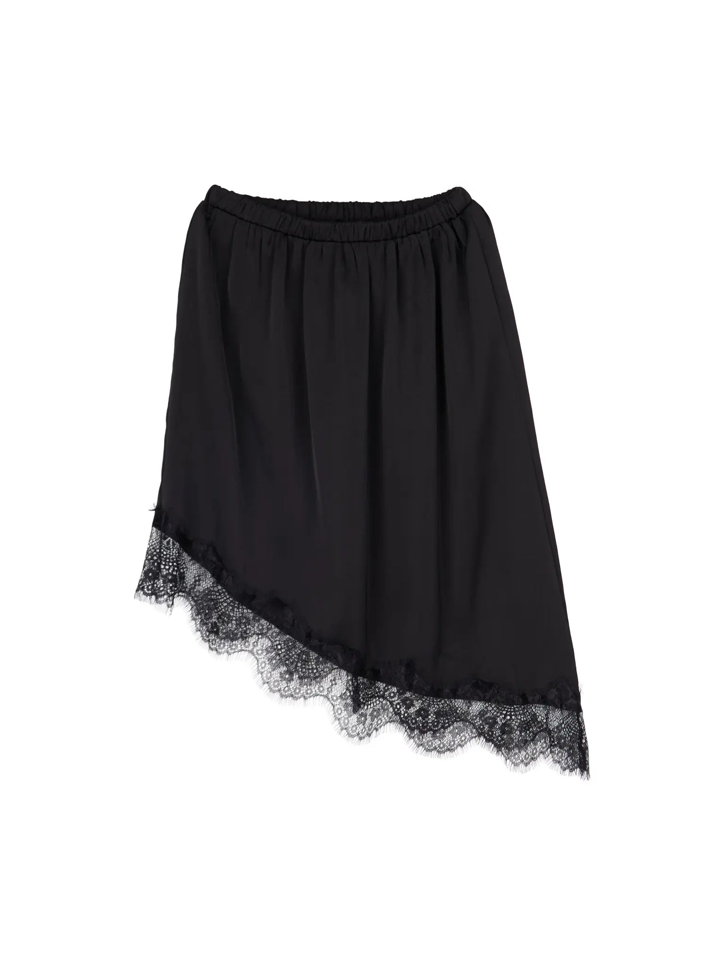 Asymmetrical Lace Midi Skirt CY512