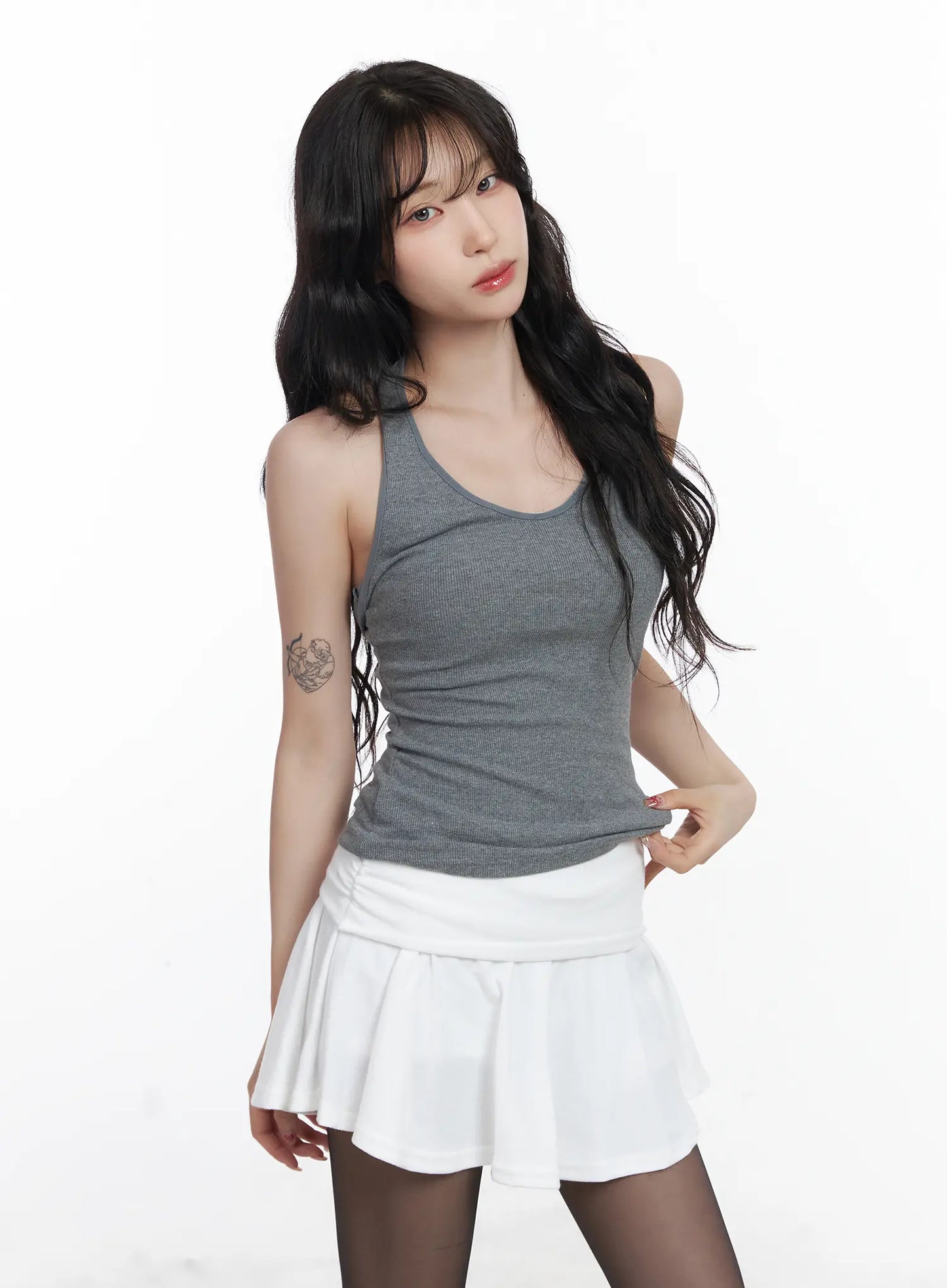 Basic Halter Neck Sleeveless Top CJ527