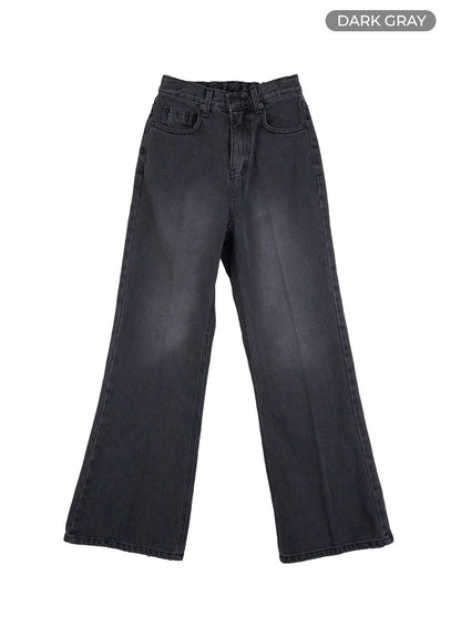 Aubrey Washed Classic Straight-Fit Jeans OO421