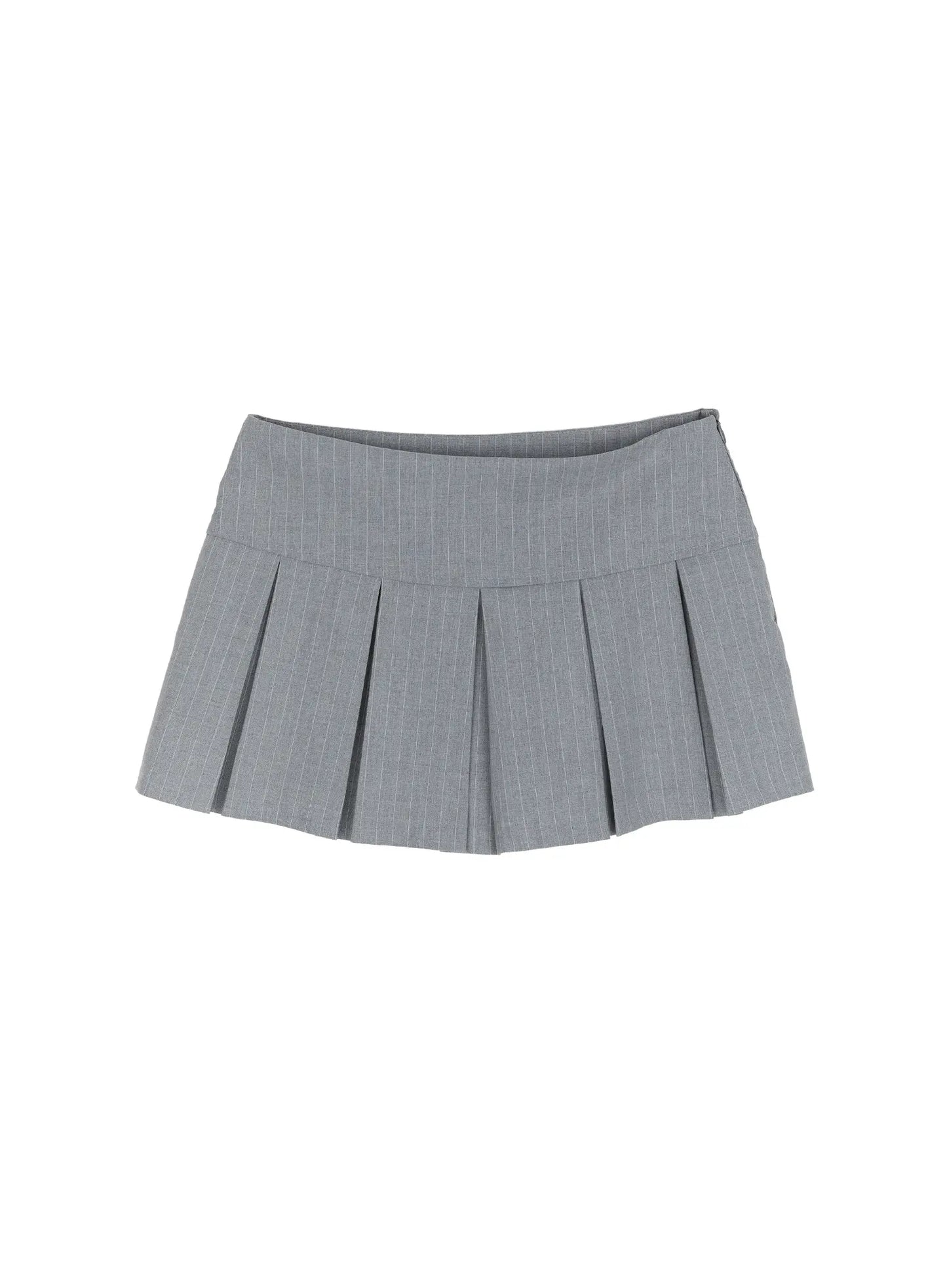 Chic Striped Pleated Mini Skirt CM511