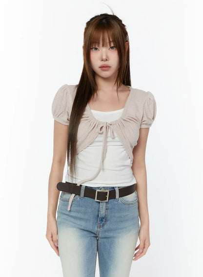 Chic Bolero Short Sleeve Set CY518