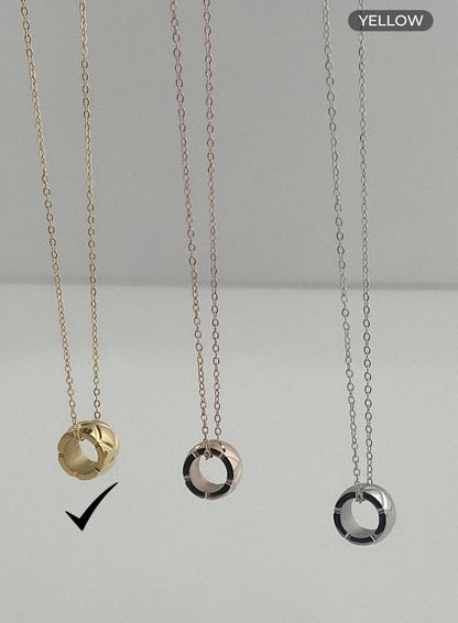 Bold Ring Necklace IL405