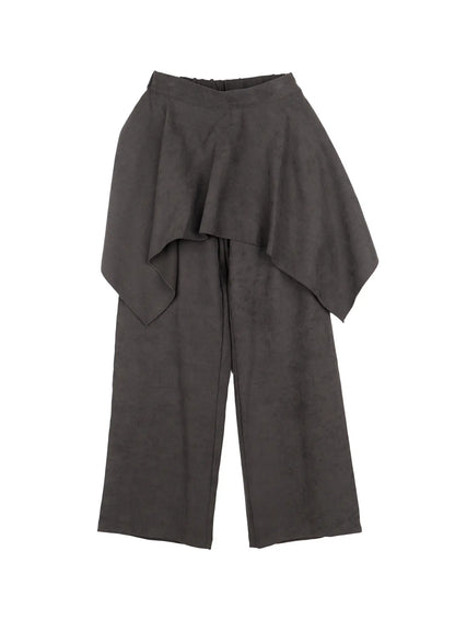 Asymmetric Layered Skirt Pants CN514