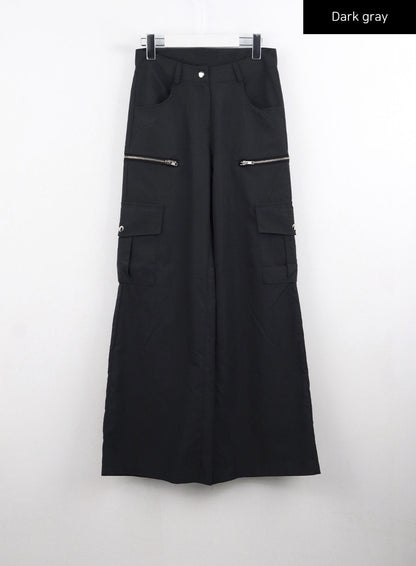 Cargo Wide-Leg Pants CG315