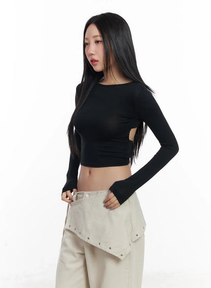Backless Corset Crop Top CJ530