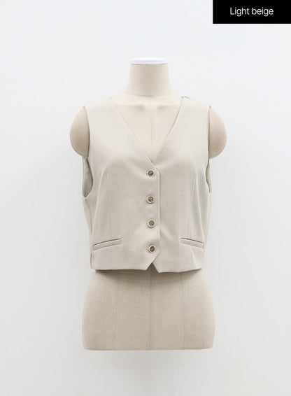 Button Vest BF315