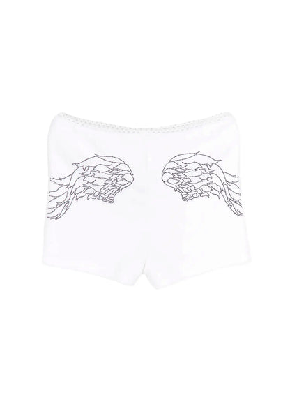 Angel Wing Graphic Shorts CY521