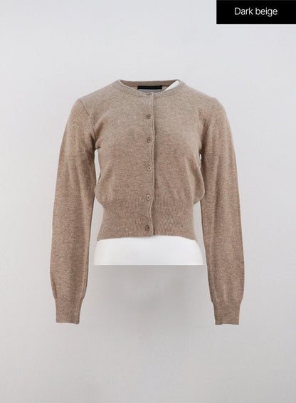 Cashmere Cropped Cardigan OD307