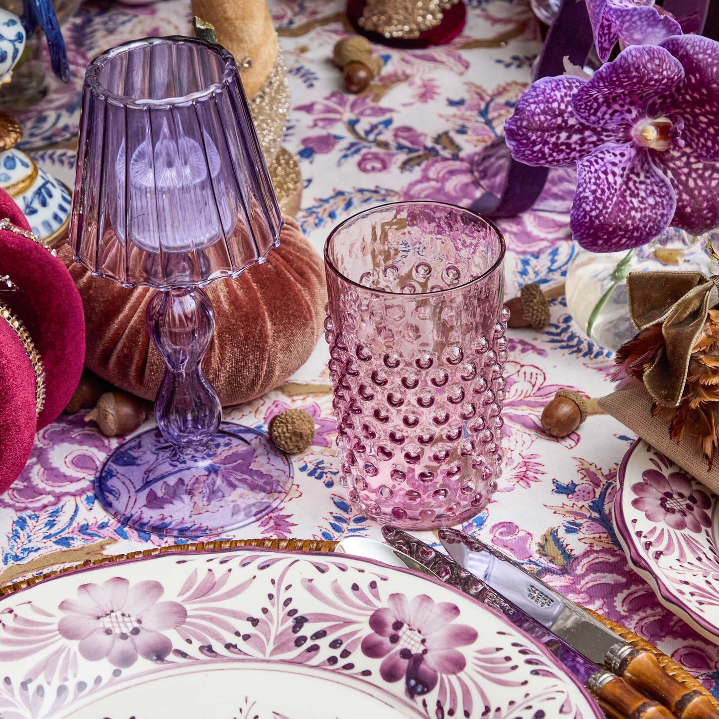 Purple Hobnail Jug