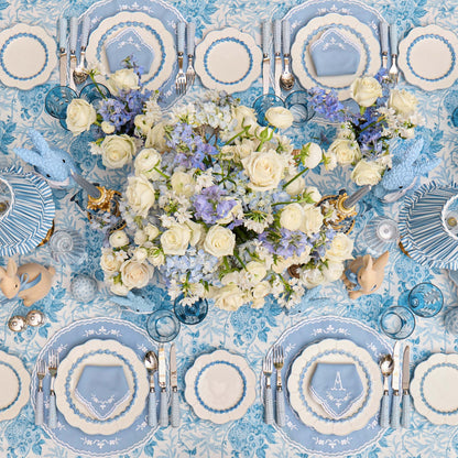 Blue Laurel Dinner Plates (Set of 4)