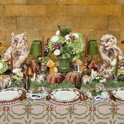 Chocolate Bow Laurel Napkins (Set of 4)