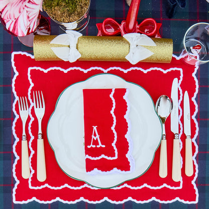 Red Elizabeth Placemats (Set of 4)
