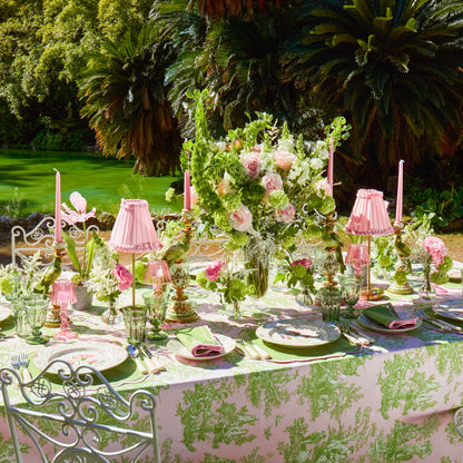 Pink & Green Santa Kristina Dinner Plates (Set of 4)
