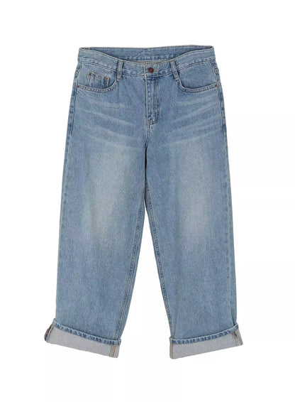 Adeya Cuffed Straight Jeans IU524