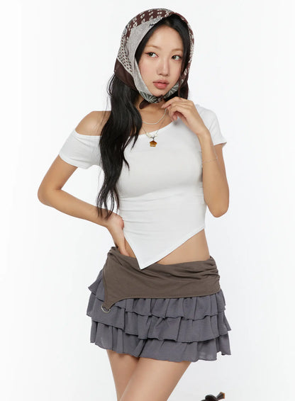 Asymmetric One-Shoulder Top CU529