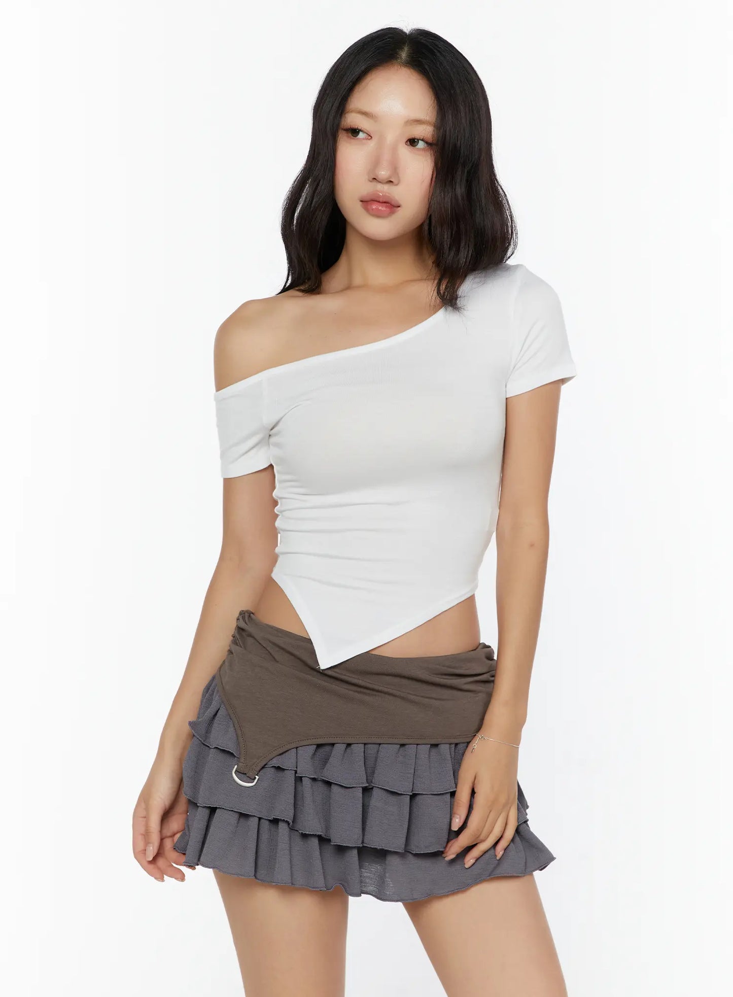 Asymmetric One-Shoulder Top CU529