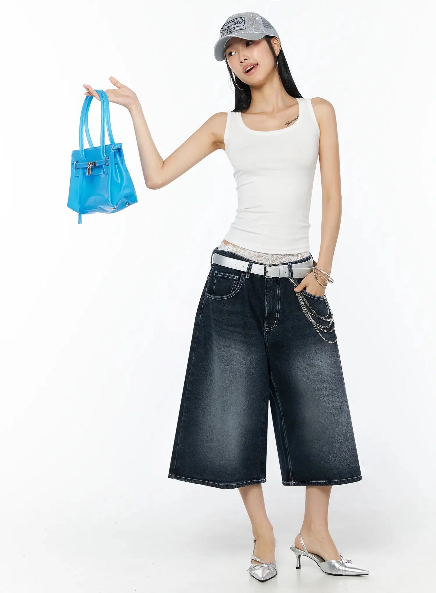 Back Print Jorts IL509