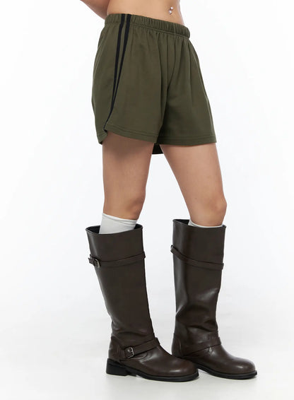 Banded Cotton Shorts CU524