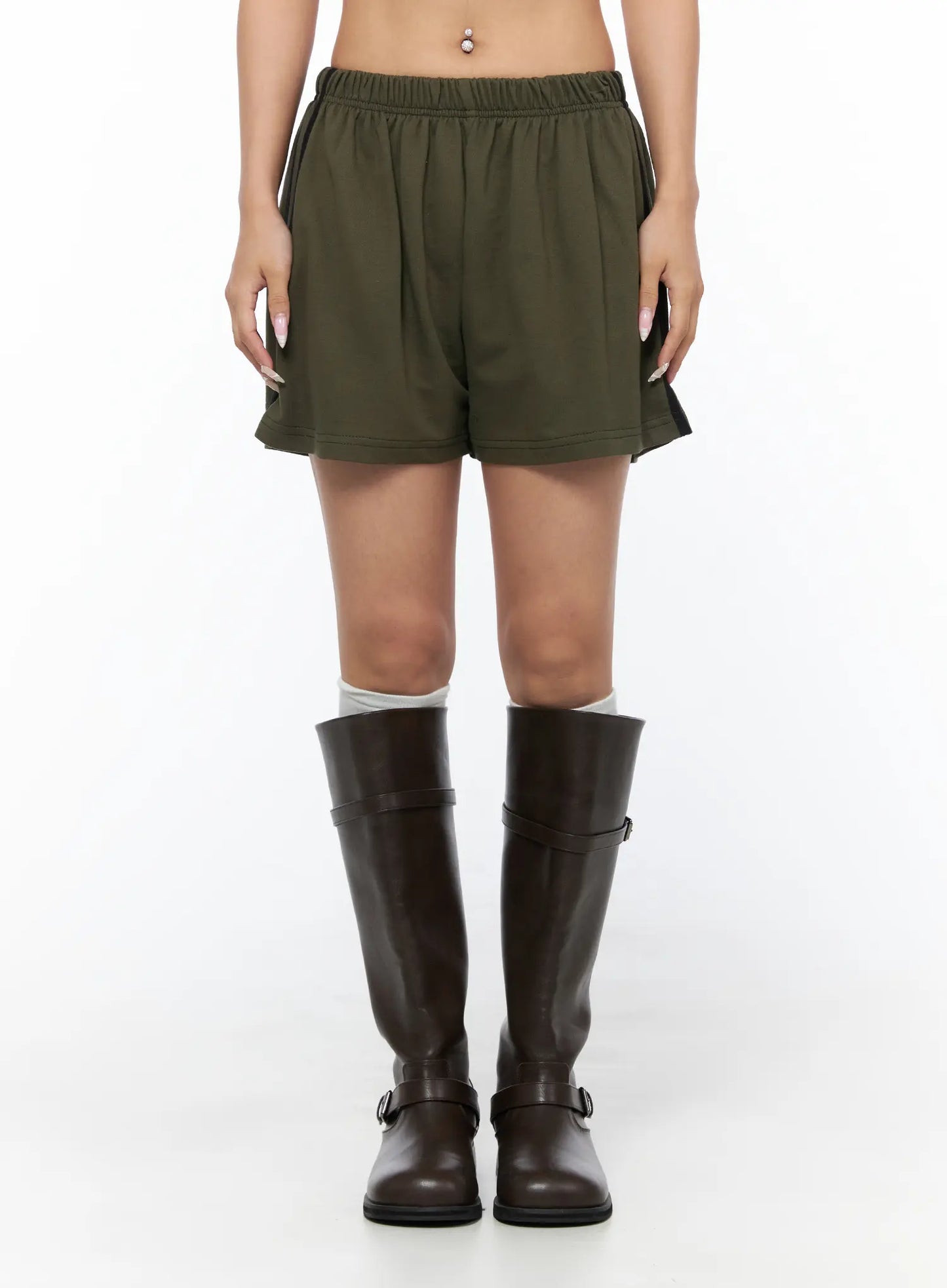 Banded Cotton Shorts CU524