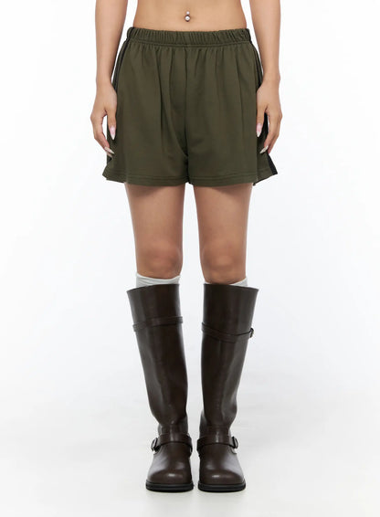 Banded Cotton Shorts CU524