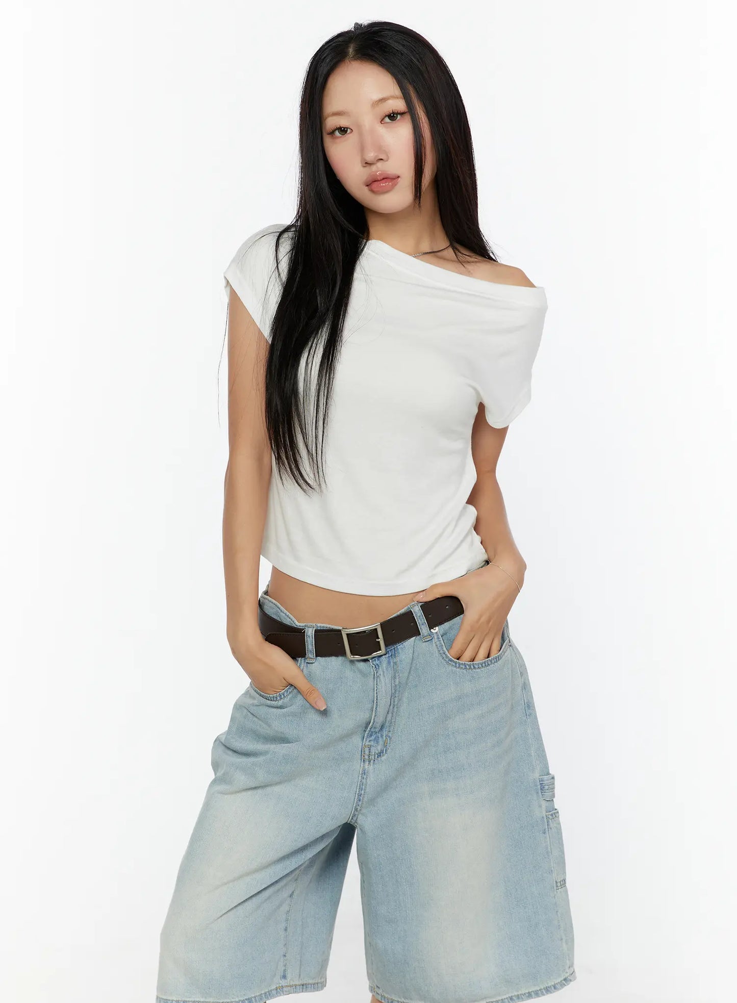 Basic One-Shoulder Top CU529