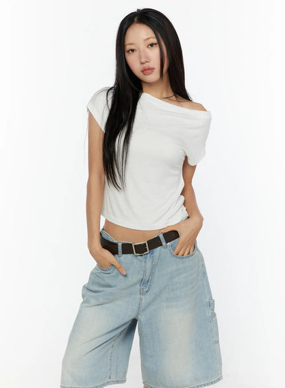 Basic One-Shoulder Top CU529