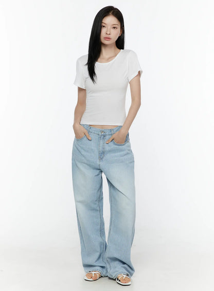 Basic Round Neck Tee IL506