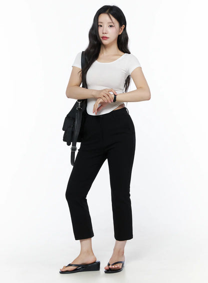 Basic U-Neck Tee IU525