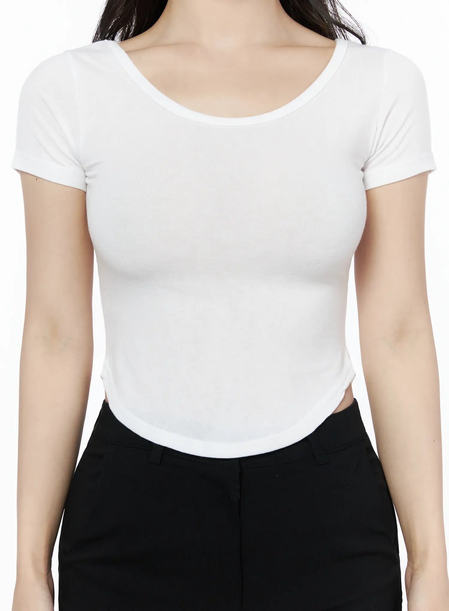 Basic U-Neck Tee IU525