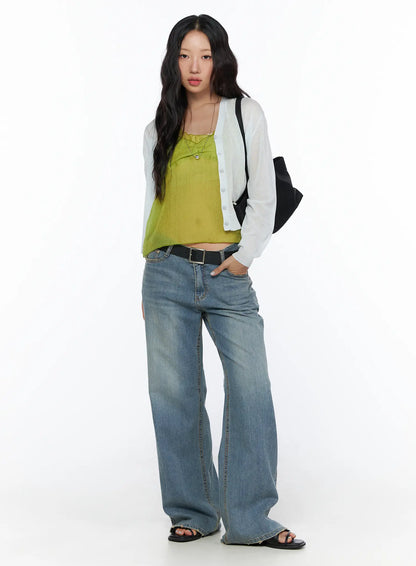 Beau Low-Rise Wide Jeans CL510
